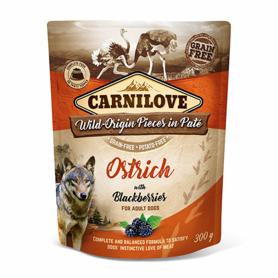 CARNILOVE Adult Ostrich with Blackberries 300 g