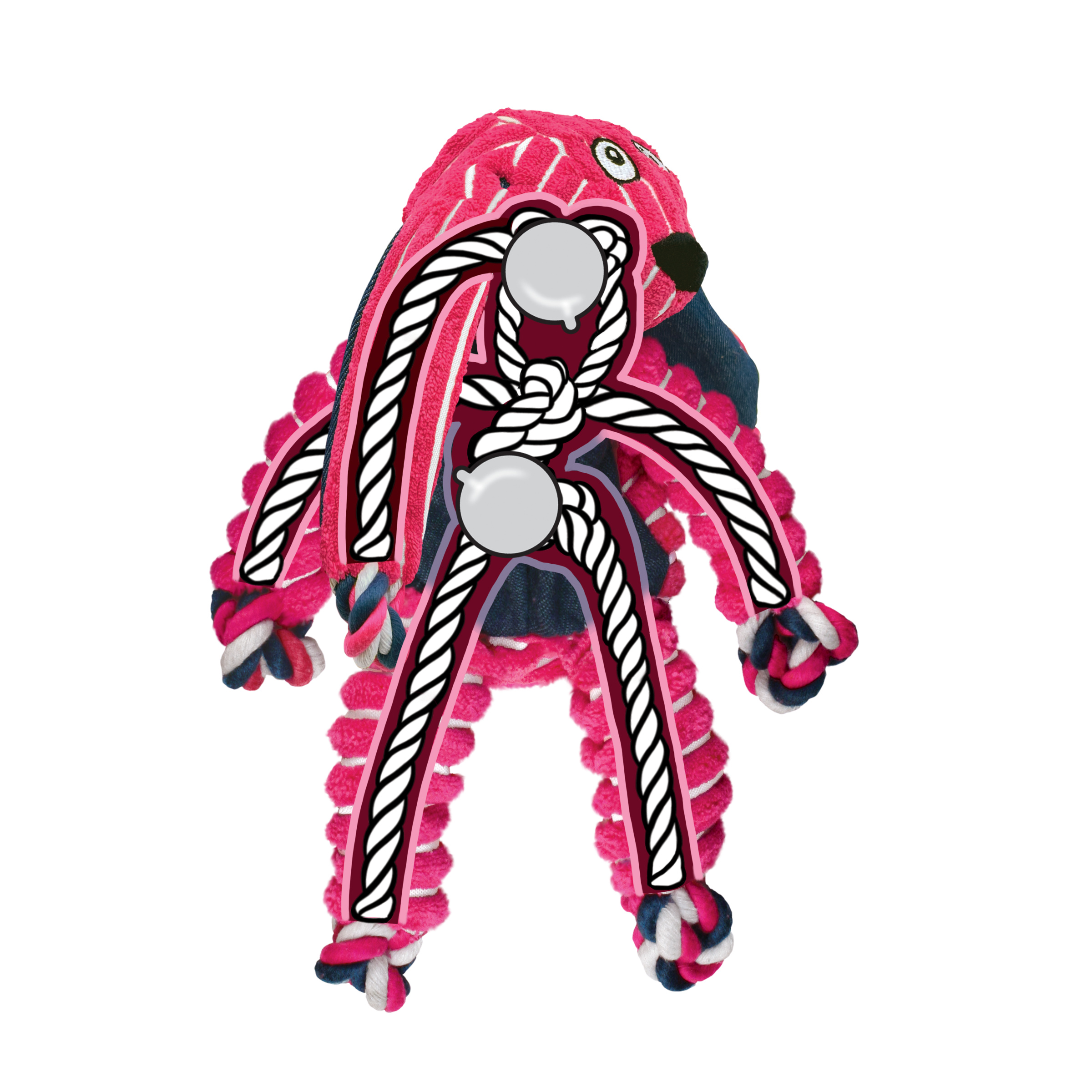 KONG Floppy Knots Bunny S/M - Image 3
