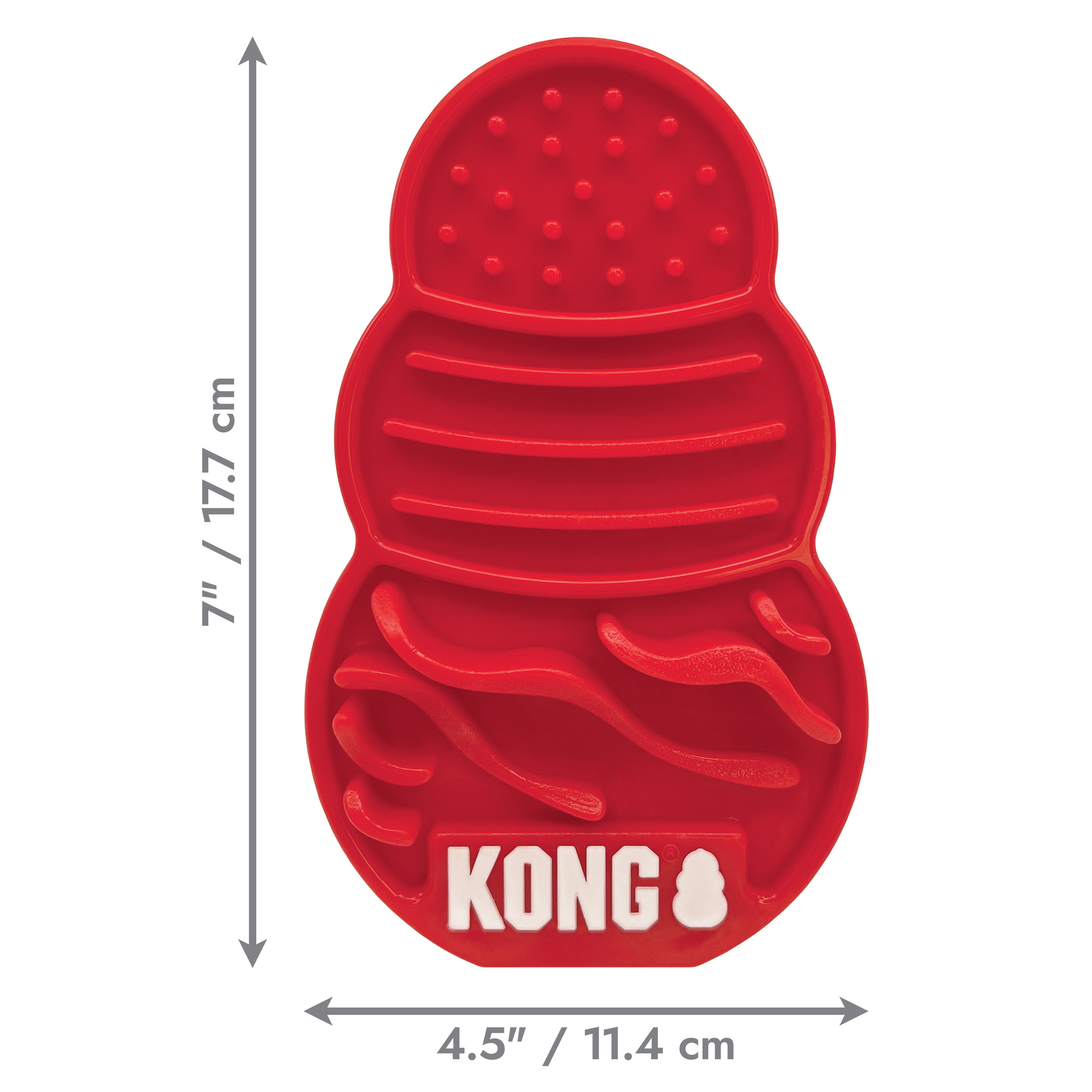 KONG Licks Treat Dispenser Red - Image 3
