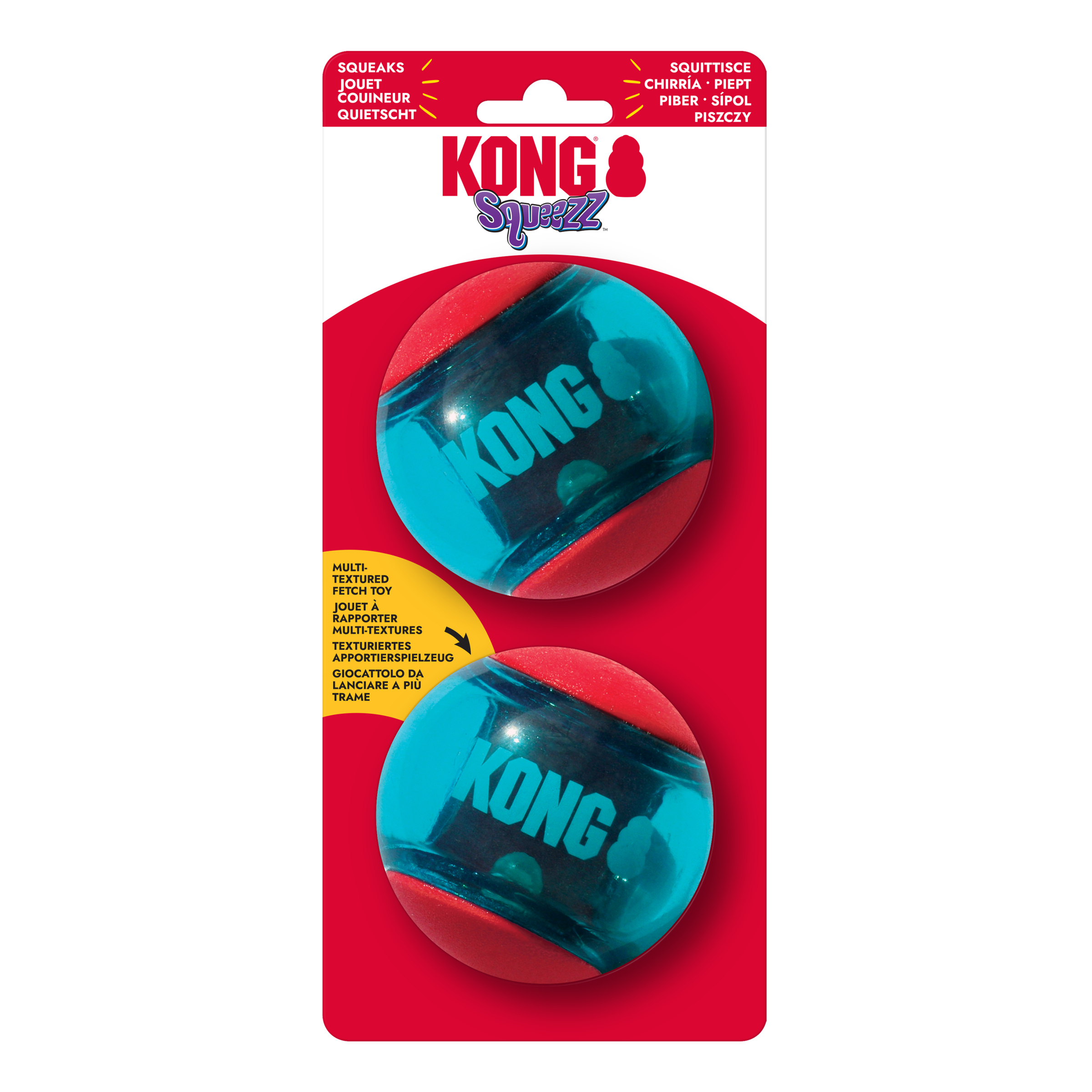 KONG Squeezz® Action Ball Red L (2 db)