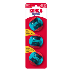 KONG Squeezz® Action Ball Red S (3 db)