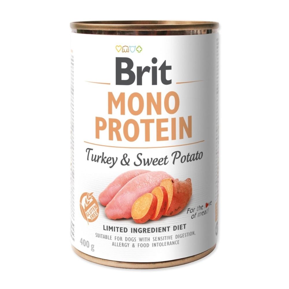 Brit Mono protein konzerv - pulyka & édesburgonya 400 g