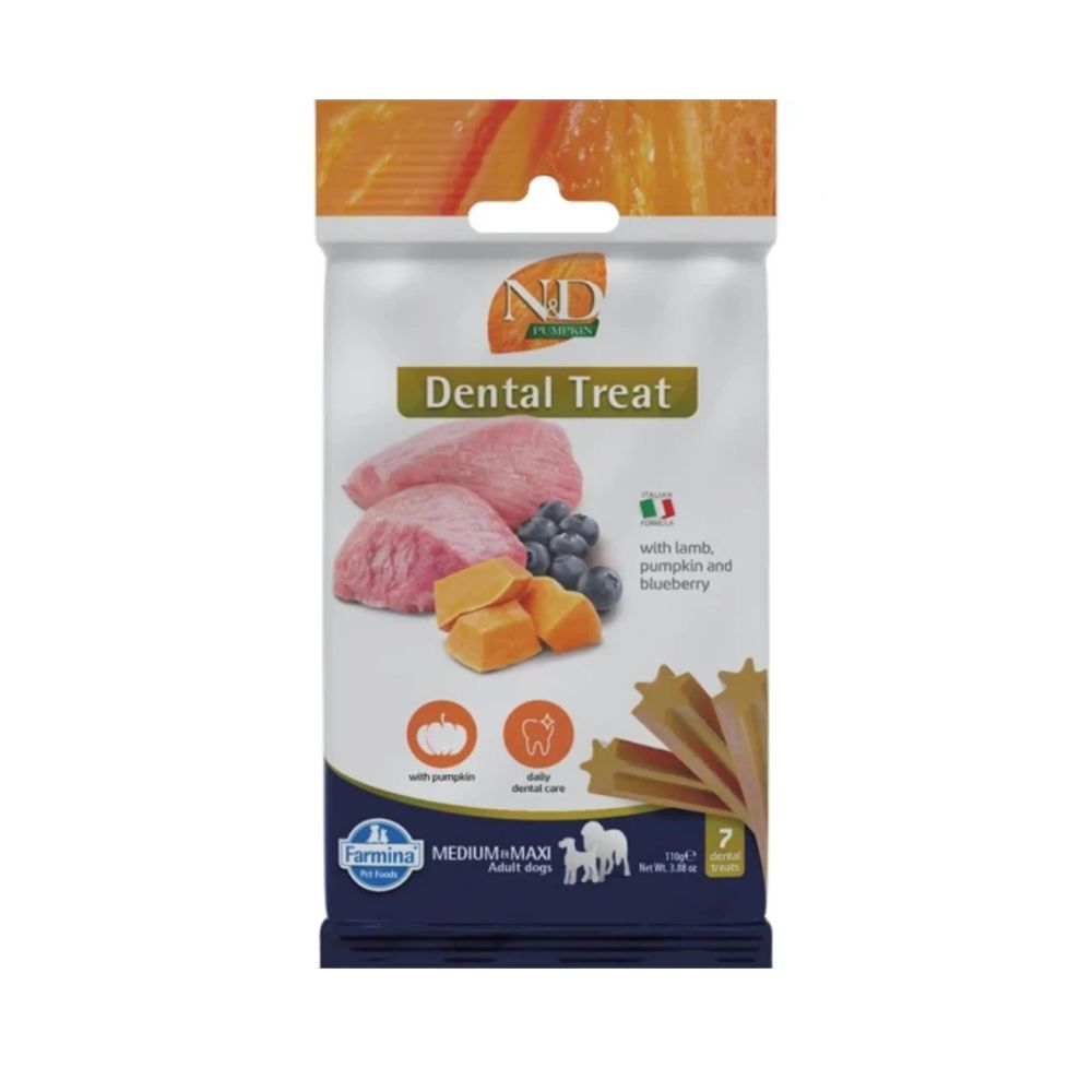 N&D Pumpkin Dog Jutalomfalat Lamb&blueberry Adult Med&max 100g