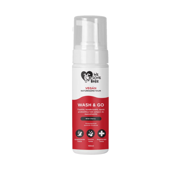 We Love Bark Wash&Go szőrtisztító és kondícionáló hab 150ml